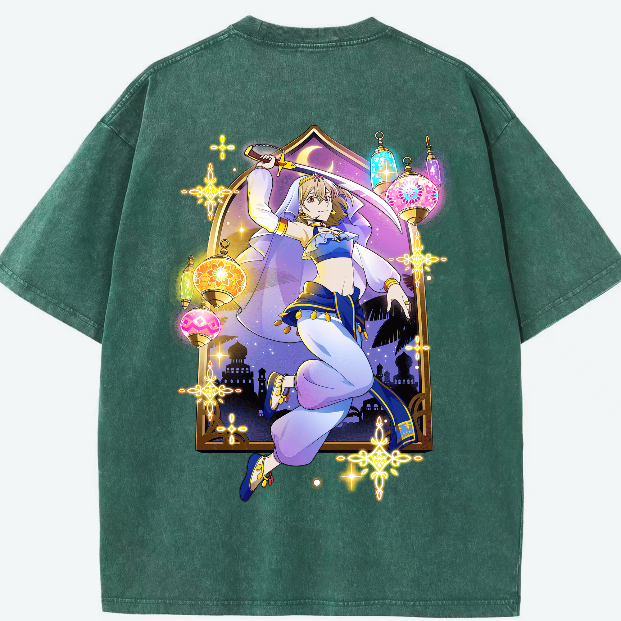 （画像用） 文豪ストレイドッグス Bungo Stray Dogs 綿100% ヴィンテージ風 半袖Tシャツ（背面プリント）